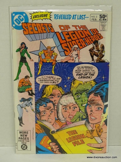 SECRETS OF THE LEGION OF SUPER HEROES ISSUE NO. 2. 1981 B&B COVER PRICE $.50 VGC