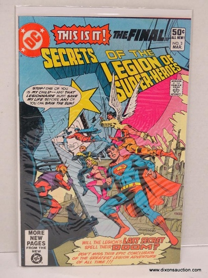 SECRETS OF THE LEGION OF SUPER HEROES ISSUE NO. 3. 1981 B&B COVER PRICE $.50 VGC