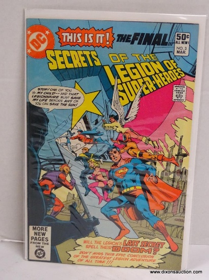 SECRETS OF THE LEGION OF SUPER HEROES ISSUE NO. 3. 1981 B&B COVER PRICE $.50 VGC