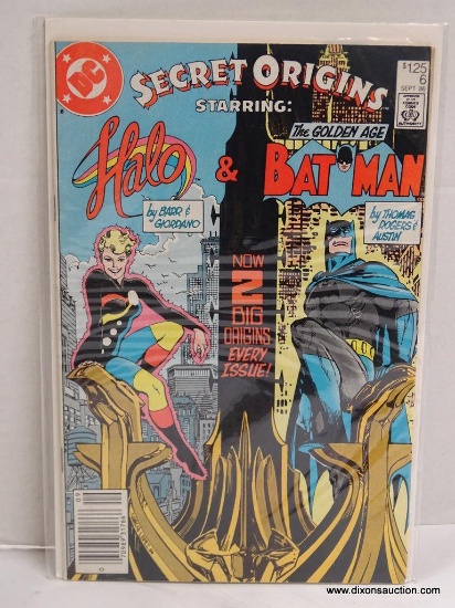 SECRET ORIGIN'S STARRING HALO & BATMAN ISSUE NO. 6. 1986 B&B COVER PRICE $1.25 VGC