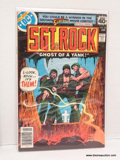 SGT. ROCK "GHOST OF A YANK!" ISSUE NO. 324. 1979 B&B COVER PRICE $.40 VGC