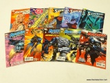 LOT OF 10 DC COMICS. INCLUDES 3 SUPERBOY COMICS, A DC SAMPLER, ISSUE NO. 1 THROUGH 5 OF BATMAN