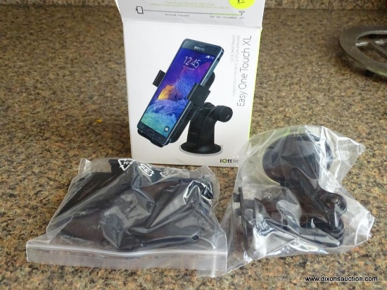 (K) IOTTIE EASY ONE TOUCH XL CELL PHONE CAR & DESK MOUNT WITH THE ORIGINAL BOX.