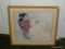 (MBR) FRAMED AND DOUBLE MATTED PRINT OF AN ORIENTAL WOMAN SIGNED BY R.C. GORMAN? WITH COA ON THE