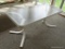 (PORCH) METAL AND PLEXIGLASS TOP OUTDOOR COFFEE TABLE: 36.5