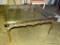 (LR) BEVELED GLASS SQUARE COFFEE TABLE WITH A 1