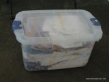 (MBR) TUB FILLED WITH MISC. LINENS
