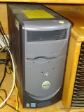 (OFFICE) DELL TOWER COMPUTER WITH SPEAKERS, WIRES AND SYLVANIA 14