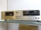 (TOP LEFT SIDE G/SHELVES) LUXMAN STEREO CASSETTE DECK K-220. POWERS ON AND APPEARS THAT EVERYTHING