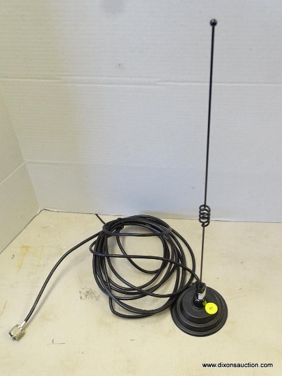 (B2) MAGNETIC MOUNT BLACK CB ANTENNA 19 IN TALL