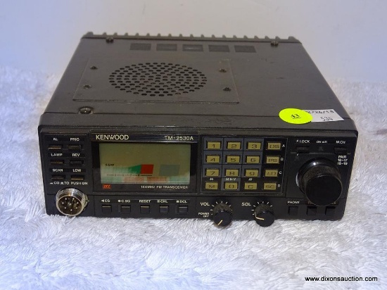 (B2) KENWOOD TM - 2530A 144 MHZ FM TRANSCEIVER MICROPHONE NOT INCLUDED