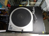 TECHNICS DIRECT-DRIVE TURNTABLE QUARTZ SP-25. MOUNTED ON A PROBASE FOR TECHNICS BASE UNIT AS IN A