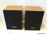 KENWOOD LSK- 01S 4 INCH FULL RANGE SPEAKER SYSTEM. PAIR OF KENWOOD SPEAKERS IN WOOD GRAIN CASE.