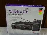 WIRELESS FM MICROPHONE SYSTEM IN THE ORIGINAL BOX SOLD BY RADIO SHACK 49 MEGAHERTZ MODEL NUMBER