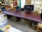 (ROW 1) CHERRY FINISH CONFERENCE TABLE. SEATS UP TO 8+: 4'x11' 9