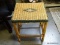 (ROW 1) WOVEN WICKER END TABLE: 17