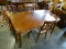 (ROW 3) BANDED MAHOGANY BREAKFAST TABLE WITH A 3