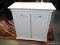 (ROW 3) WHITE PAINTED POTATO AND ONION CABINET: 26
