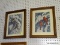 (ROW 2) PAIR OF FRAMED AND MATTED PRINTS OF BIRDS BY JOHN W. TAYLOR IN OAK FRAMES: 13