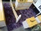 (ROW 6) FROM A D.C. FURNITURE STORE WE HAVE A BEAUTIFUL MULTI-TONE ROYAL PURPLE SHAG RUG: 10'x7' 1