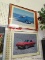 (ROW 6) 2 CAR PRINTS: 1 OF A 1957 CHEVY BEL AIR AND 1 OF A 1963 CORVETTE.