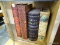 (ROW 2) LOT OF 4 BOOK STYLE TRINKET BOXES (1 SEA WOLF. 3 MISC.)