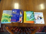 (ROW 3) LOT OF EDUCATIONAL BOOKS: SOME BOOKS ON THE ACT, PRECALCULUS, SAT, ALGEBRA, AND AP US