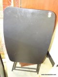 (ROW 3) BLACK VINYL FOLDING TV DINNER TRAY