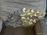 (ROW 5) GOLD AND BLACK PAINTED DECORATIVE BUTTERFLY WALL HANGING: 30