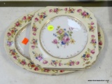 (TABLE ROW 1) 5 PIECES OF FLORAL PATTERNED CHINA MADE IN JAPAN