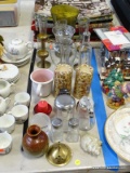 (TABLE ROW 1) MISC. LOT: CANDLES, VASES, OIL DISPENSER, AND MORE!