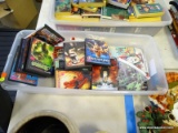 (TABLE ROW 1) TUB LOT OF DVDS: FANTASTIC 4. 300. CATWOMAN. CONSTANTINE. AND MORE!