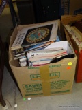 (TABLE ROW 1) BOX LOT FILLED WITH VINTAGE SCIENTIFIC AMERICAN MAGAZINES