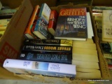 (TABLE ROW 2) BOX LOT OF NOVELS: ALL THAT REMAINS. JADE. ISLAND. THE BISHOP IN THE WEST WING. THE