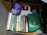(TABLE ROW 2) LARGE BOX LOT OF NOVELS: WANDERLUST. ON THE NIGHT OF THE SEVENTH MOON. BAD DESIRE.