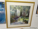 (TABLE ROW 3) FRAMED AND DOUBLE MATTED PRINT BY PIET BEKAERT OF 