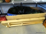 (TABLE ROW 3) MISC. LOT: 7' CHRISTMAS TREE AND 2 PAIRS OF CRUTCHES