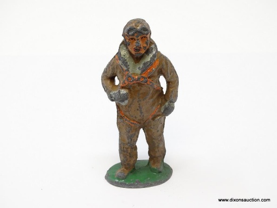 WWI AVIATOR TOY SOLDIER *RARE* 3"