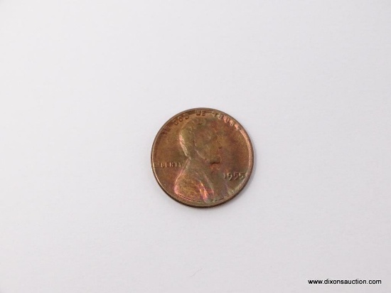 1955 UNCIRCULATED POOR MANS DOUBLE DIE CENT