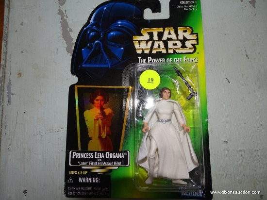 (FRONT, LEFT SIDE, UNDER TABLE) STAR WARS: THE POWER OF THE FORCE, PRINCESS LEIA ORGANA FIGURINE, BY