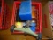 (TBL SEC4 L) MILK CRATE LOT: WATER SPRINKLER. PAINTED WOODEN BOX. CEDAR BOX. SMALL HUMIDOR. AND