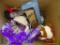 (UNDR TBL SEC2 L) BOX LOT: 2 NEW PACKAGES OF COIN ROLLS, RUSS BRAND TEDDY BEAR, OVER THE DOOR RACK,