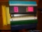 (UNDR TBL SEC1 R) BOX LOT OF 5+ 3 RING BINDERS. WOULD BE GREAT FOR SCRAPBOOKING, THE OFFICE, OR