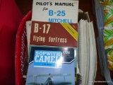 (SEC4, FLOOR) LOT OF ASSORTED NAVAL/AVIATION MAGAZINES AND MANUALS IN CARDBOARD BUDWISER BOX