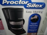 (STG 2) PROCTOR SILEX EASY MORNING COFFEE MAKER. BRAND NEW IN BOX!