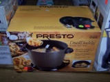 (STG 2) PRESTO DUAL DADDY ELECTRIC DEEP FRYER. BRAND NEW IN THE BOX!