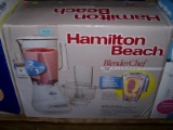 (STG 2) HAMILTON BEACH BLENDER CHEF WITH 12 SPEEDS WITH 3 CUP CAPACITY FOOD CHOPPER ATTACHMENT. IN