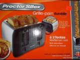 (UNDR STG 2) PROCTOR SILEX 4 SLICE TOASTER WITH COOL SIDES (TO AVOID ACCIDENTAL BURNS!). BRAND NEW