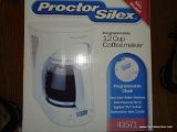 (UNDR STG 2) PROCTOR SILEX PROGRAMMABLE 12 CUP COFFEE MAKER. BRAND NEW IN THE BOX!