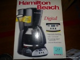 (UNDR STG 2) HAMILTON BEACH 12 CUP DIGITAL COFFEE MAKER. BRAND NEW IN THE BOX!